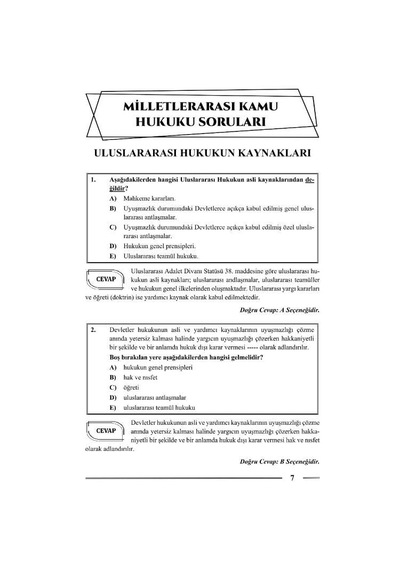 Hakimlik Milletlerarası Kamu Hukuku Ve Özel Hukuk Soru Bankası 22. Baskı Monopol Yayınları