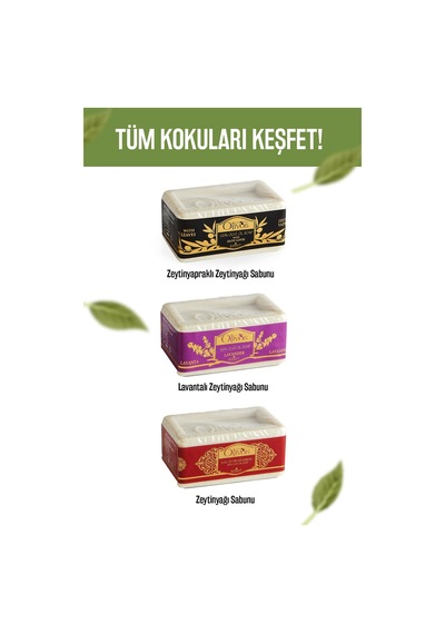 Doğal Zeytin Yaprağı Ve Zeytinyağlı Katı Sabun Zeytin Yapraklı El Diğer