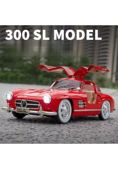 Scowetto Mercedes-benz 300 Sl Bordo 1954 Model Klasik Araba 1/24 Ölçek Mercedes 300sl Bordo