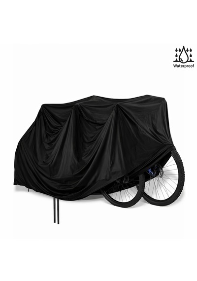 Microcase 2 Bisiklet İçin Su Geçirmez 4 Mevsim Kullanım Bisiklet Brandası 185x110x95 Cm Al5510 Siyah