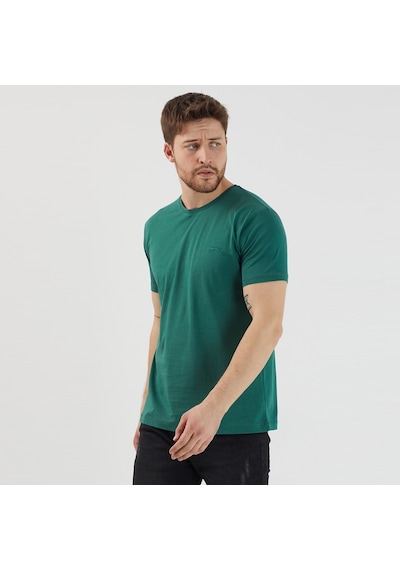 Slazenger SANDER KTN Erkek  Koyu Yeşil Tişört