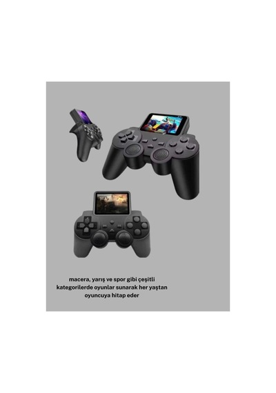 Atari S10 Retro Oyun Konsolu 520 Nostaljik Oyun Tv Bağlantılı Şarjlı Ve Ta - Hs08379148-8 Renkli
