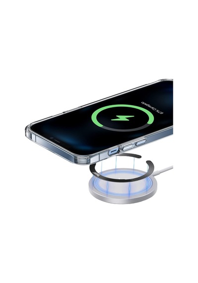 Buff, Bl23 Magsafe Uyumlu Ring Adapter Metal Halka Plaka, Siyah