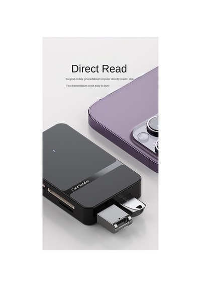 Mt86 8in1 Multi Girişli Cf Kart Okuyucu Mac İphone 15 16 İle Uyumlu Type-c 5gbps Veri Aktarımı