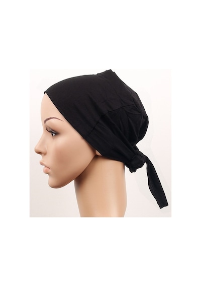 Tesettür Giyim İçin Dikişsiz Bağlamalı Tesettür Bone - Bağlamalı Bandana 5 Adet