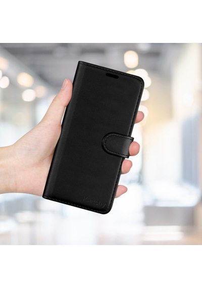 Tecno Pova Neo 4 Kartlıklı Cüzdan Kılıf Deluxe Wallet Case Siyah Çok Renkli