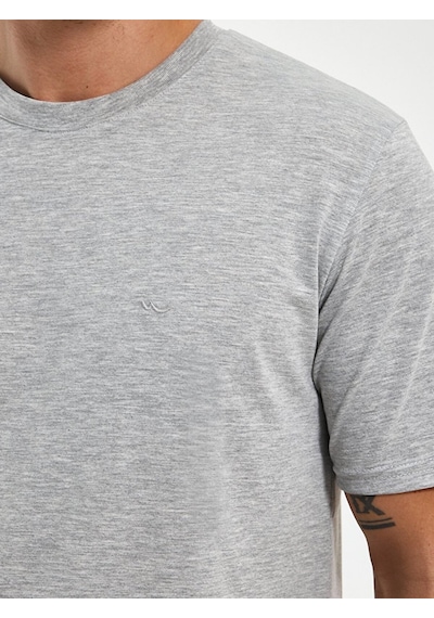 Ltb Bisiklet Yaka Basic Erkek T-Shırt Gri 01224845226089 - 217 Gri