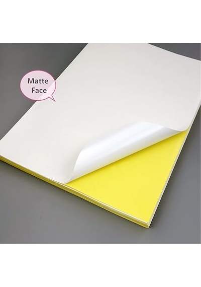 Inkjet Ve Laser Uyumlu Sticker Güçlü Yapışkanlı A4 Etiket Kağıdı Mat Yüzeyli 120gsm 20 Yaprak Diğer