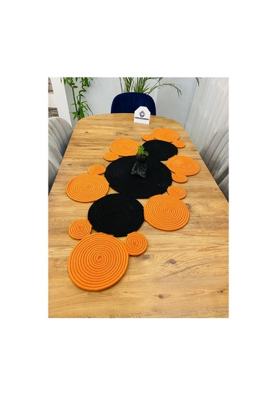 Jüt, Hasır, Dekoratif Masa Örtüsü,papatya Model Runner 30x100 Cm, Sehpa Örtüsü, Bohem Tarzı Siyah Turuncu Siyah Turuncu Jüt, Hasır, Dekoratif Masa Örtüsü,papatya Model Runner 30x100 Cm, Sehpa Örtüsü, Bohem Tarzı Siyah Turuncu Siyah Turuncu