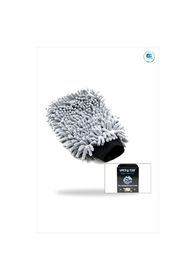 Oto Yıkama Eldiveni Makarna Xl Mikrofiber Şenille Gri Çizik Yapma