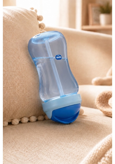 Wee Baby Pipetli Bardak 350 ml Mavi 6+ Ay