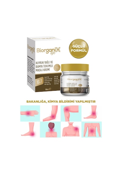 Kuyruk Yağı Kremi Bamya Tohumlu Masaj Kremi 100 Ml
