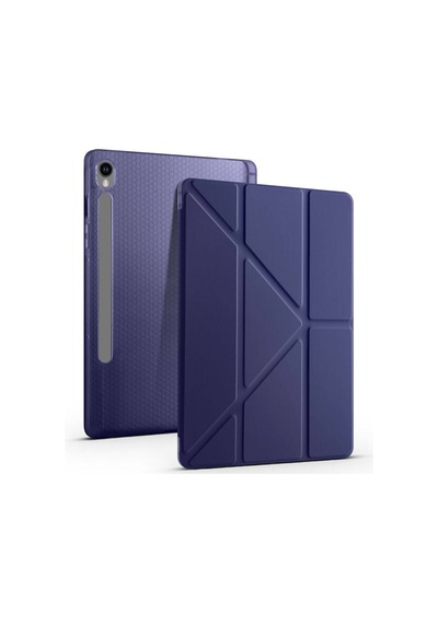 Galaxy Uyumlu Tab S10 Fe Kılıf Tri Folding Kalem Bölmeli Standlı Kılıf Tablet Kılıfı