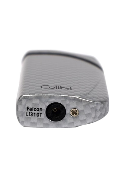 Colibri Falcon Karbon Desenli Gümüş Puro Çakmağı