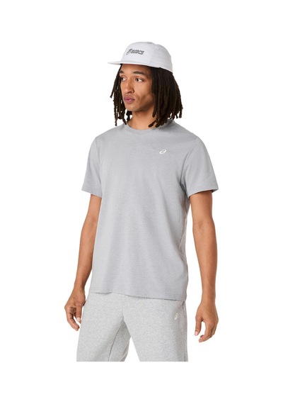Asics Asıcs Spıral Embroıdery Tee Erkek Clay Grey/jasper Green Kısa Kollu Tshirt 2031f458-020