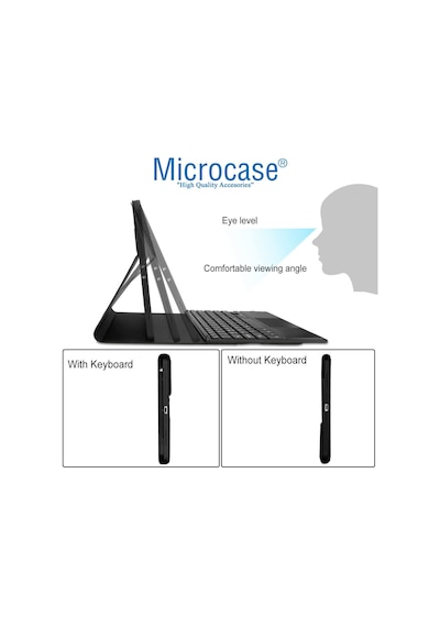 Honor Uyumlu Pad X8 10.1 inch Bluetooth Touchpad Klavye + Kılıf - BKK5