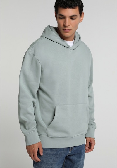 Colin's Colins Relaxed Fit Kapüşonlu Düz Erkek Yeşil Sweatshirt Cl1082263 Q1.v2 Lsg Light Sage