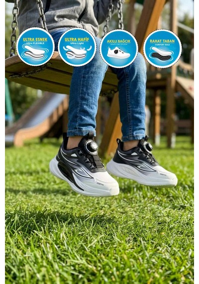 Marcokids Marco Kids 26y530 F Beyaz-siyah Erkek Çocuk Spor Ayakkabı Beyaz - Siyah