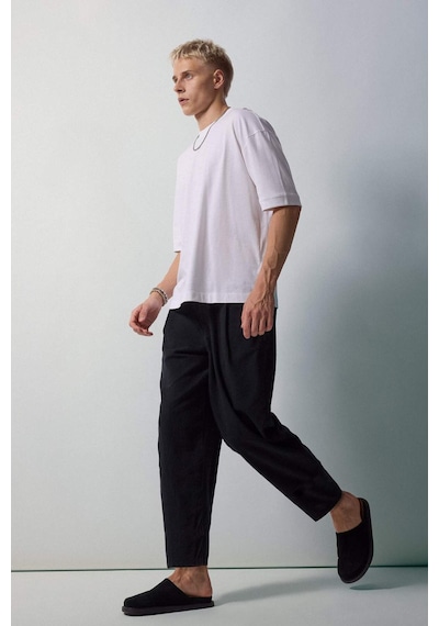 Defacto %100 Pamuk Loose Fit Beyaz Tişört G4728ax26smwt34 Beyaz-wt34