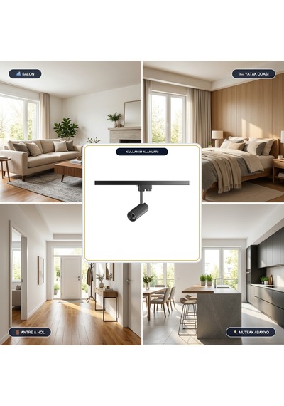 Goya 8w Samsung Ledli Ray Spot Mağaza Aydınlatma Armatürü - Gy-3660 Diğer
