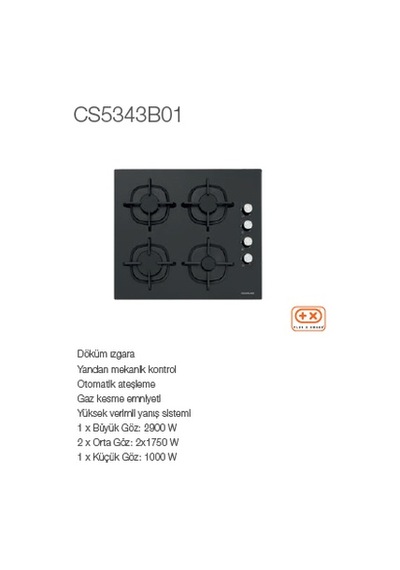 Silverline BO65E1B01 - CS5343B01 - 3490 Oslo 60 Siyah Ankastre Set