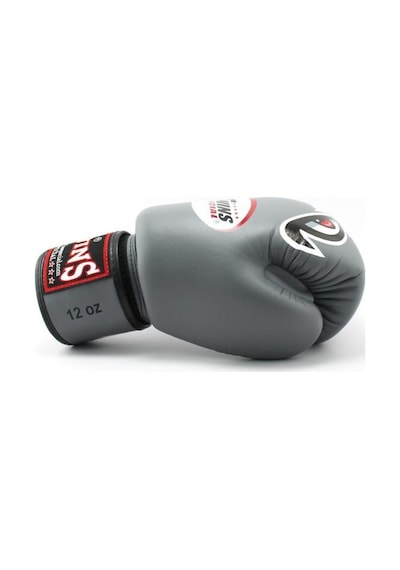 Twins Fbgvl3-25 Boks Eldiveni Deri Muay Thai Eldiveni Gri