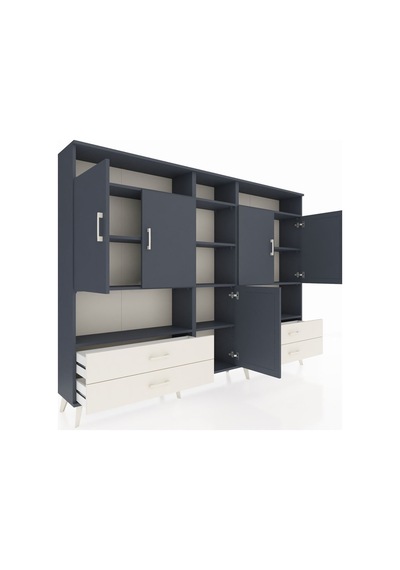 Arges Dolap 12 Raflı 4 Çekmeceli 5 Kapaklı 220x30x163 Antrasit-antrasit/aytaşı Antrasıt/aytası - Antrasıt Arges Dolap 12 Raflı 4 Çekmeceli 5 Kapaklı 220x30x163 Antrasit-antrasit/aytaşı Antrasıt/aytası - Antrasıt