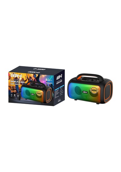 Gd-2609 Dijital Led Göstergeli Mikrofonlu Rgb Tws Çift 5 İnç Stereo Bass Kablosuz Karaoke Hoparlör