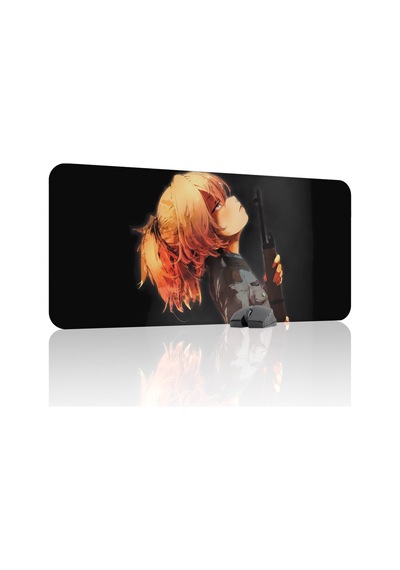 Youjo Senki Kaymaz Dikişli Kauçuk Oyuncu Mousepad V3 - 90x40 Xxl Gaming Mouse Pad Fare Altlığı