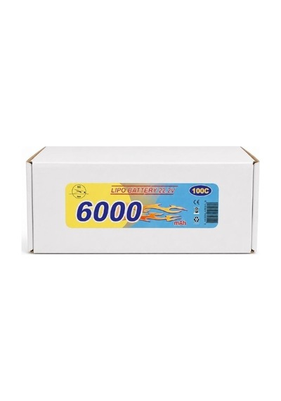 Lıpo Batarya 6000mah 22.2v 100c Endüstriyel, Rc Araç Ve Model Uçak Pili