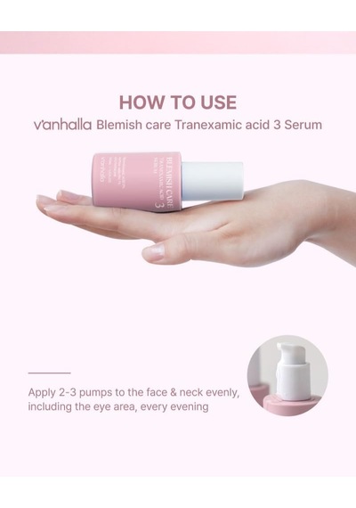 Koyu Leke Karşıtı Traneksamik Asit Serum,%3 Traneksamik Asit, Cilt Tonu Eşitleyici, 30ml