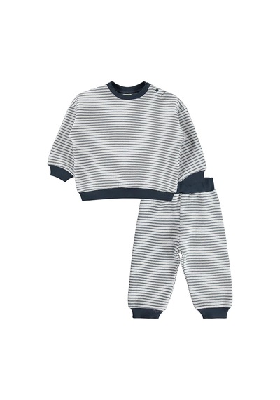 Civil Baby Çizgili 6-18 Ay Takım - Lacivert