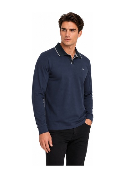 Advante Erkek Mevsimlik Spor Polo V Yaka Sweatshırt Bgl-st05469 Füme