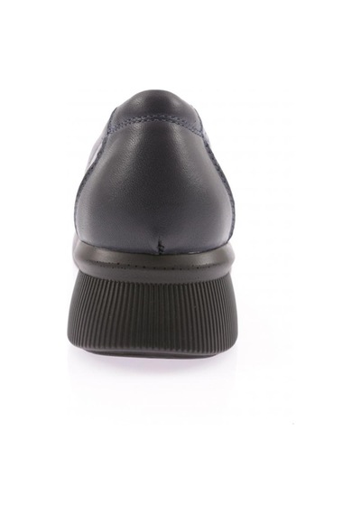 Dgn 3601 Kadin Kalin Taban Comfort Ayakkabi Lacivert Kroko