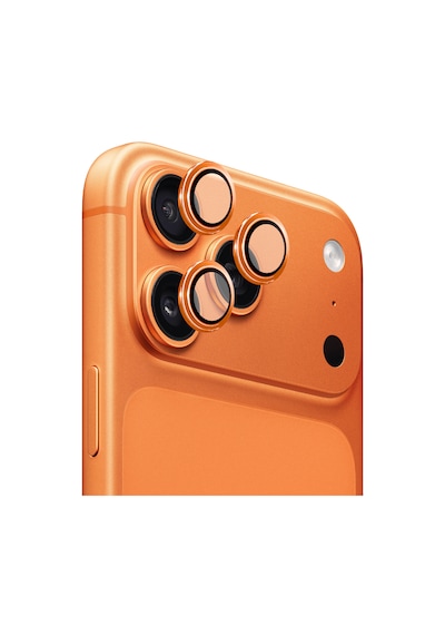 Safeus 9h+ Safir Temperli Kamera Lens Koruyucu Apple Uyumlu iPhone 17 Pro Max Ve İle Kozmik Turuncu