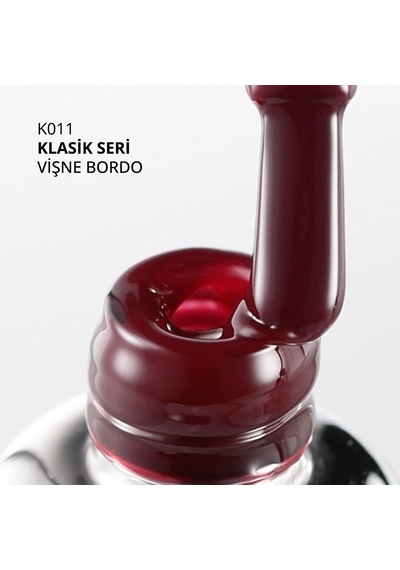 Kalıcı Oje K011, Vişne Bordo, 10 Ml