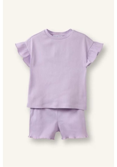 Defacto Fitilli Kaşkorse 2li Takım Kız Bebek H5482a526smpr67 Mor-pr67