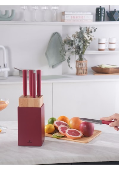 Karaca  Viego 6 Parça Bıçak Seti Red