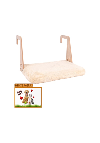 Gobypet Peluş Kalorifer Petek Radyatör Yatağı Geniş Kedi Köpek Kalorifer Yatağı + Paspas