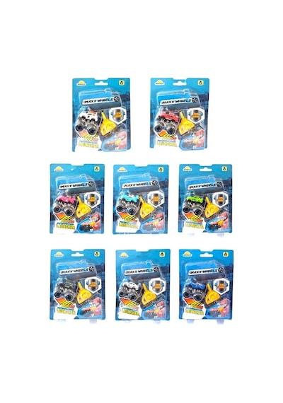 1 Adet Maxx Wheels Mini Fırlayan Araçlar Turbo Launcher Çok Renkli