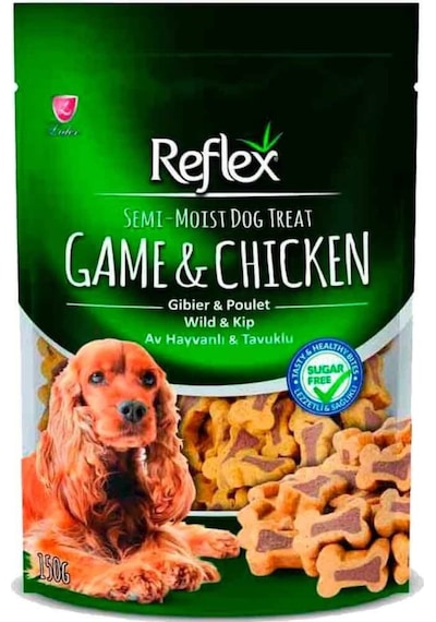 Reflex Semi-Moist Av Hayvanlı ve Tavuklu Köpek Ödülü 150 G