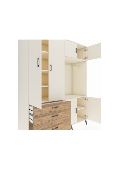 Kronos Gardrop 7 Raflı 3 Çekmeceli Tek Askılı 176x59x221 Aytaşı-aytaşı/çam Aytaşı/çam Kronos Gardrop 7 Raflı 3 Çekmeceli Tek Askılı 176x59x221 Aytaşı-aytaşı/çam Aytaşı/çam