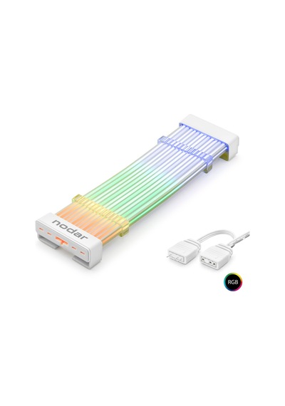 24 Pin Argb Anakart Güç Uzatma Kablosu Bükülebilir 2 Mm 108 Led Beyaz Nd2812w Hmngoxxtptprp