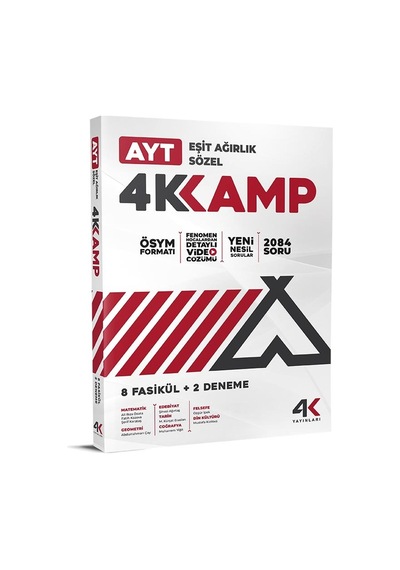 4k 2026 Ayt Eşit Ağrılık - Sözel Kamp Kitabı