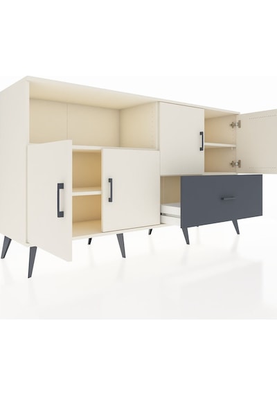 Hyperion Konsol 4 Raflı Tek Çekmeceli 4 Kapaklı 176x44x99 Aytaşı- Aytaşı-aytaşı/antrasit Hyperion Konsol 4 Raflı Tek Çekmeceli 4 Kapaklı 176x44x99 Aytaşı- Aytaşı-aytaşı/antrasit