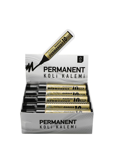 Metapin 10mm Permanent Koli Kalemi Siyah 10'lu