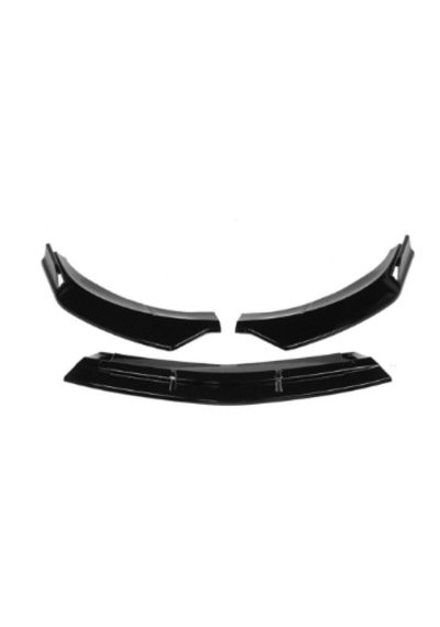 Mercedes W117 Cla 2013-2019 Pianoblack Ön Lip 3 Parça