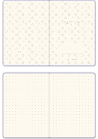 A5 Bullet Journal Noktalı Defter 140 Gr. 80 Yaprak Lavender Mist Lila