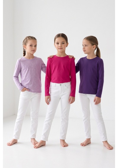 Kiagu Kız Erkek Çocuk Basic Tişört 3'lü Set Pamuklu Uzun Kollu Çocuk Tişört 2-13 Yaş T-shirt 3'lu Set1 Kiagu Kız Erkek Çocuk Basic Tişört 3'lü Set Pamuklu Uzun Kollu Çocuk Tişört 2-13 Yaş T-shirt 3'lu Set1