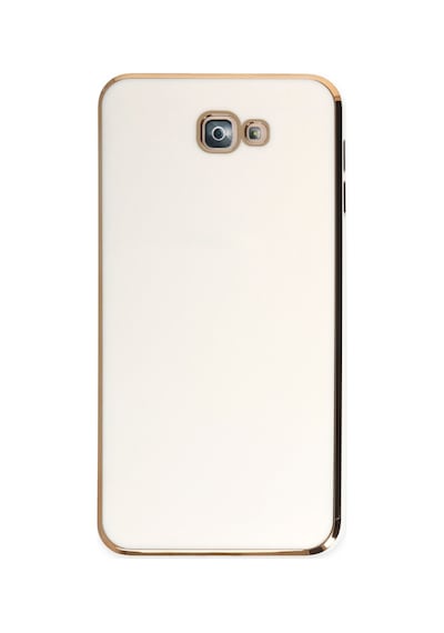 Samsung Galaxy  Uyumlu,  J7 Prime Kılıf Volet Silikon - Beyaz